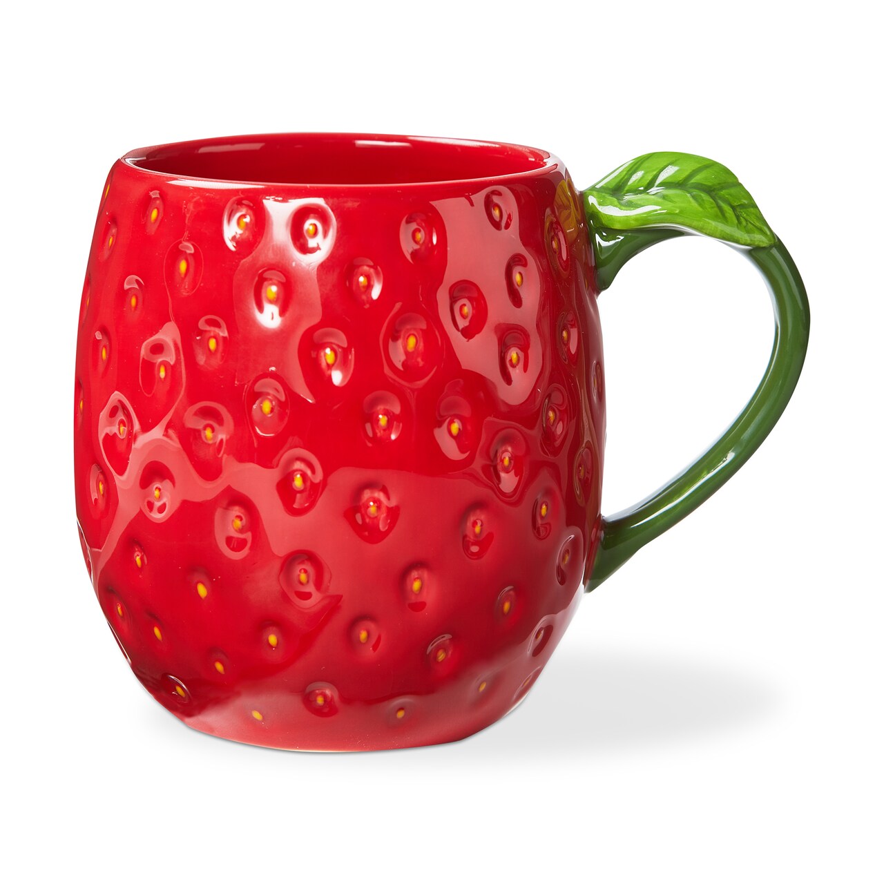 Strawberry Sculpted Mug 20oz Dishwasher-Safe Drinkware Red Everyday Mugs & Cups 6x4x4 inches